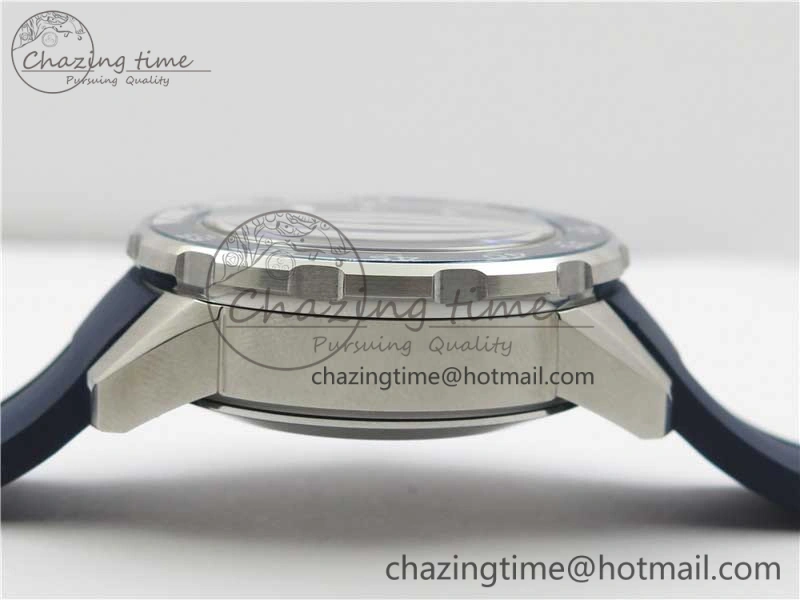 Efficient Aquatimer Chrono IW376711 SS BLS 1:1 Best Edition Blue Dial on Blue Rubber Strap A 7104