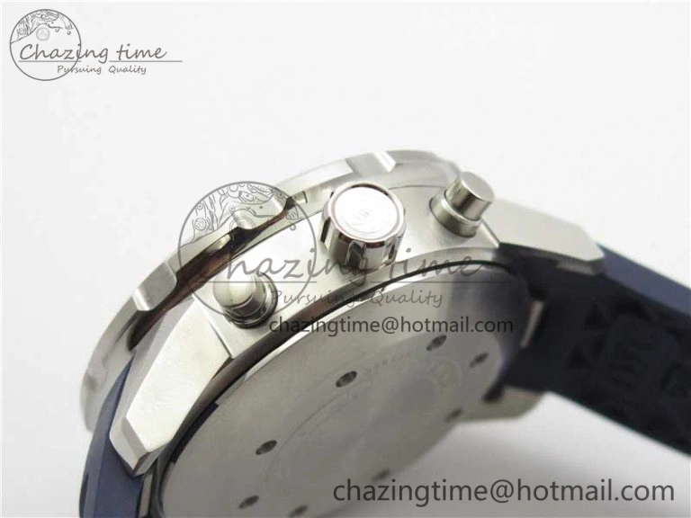 Efficient Aquatimer Chrono IW376711 SS BLS 1:1 Best Edition Blue Dial on Blue Rubber Strap A 7104