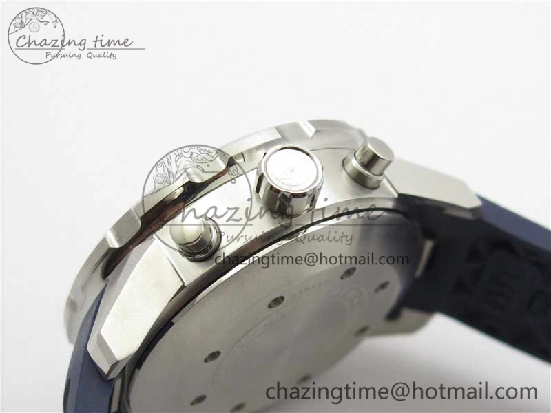 Efficient Aquatimer Chrono IW376711 SS BLS 1:1 Best Edition Blue Dial on Blue Rubber Strap A 7104