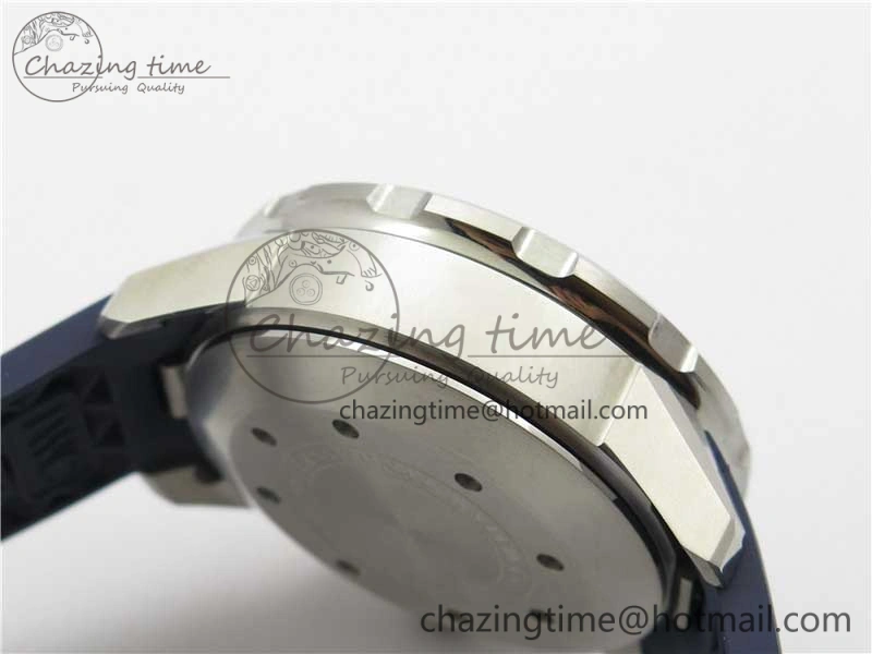 Efficient Aquatimer Chrono IW376711 SS BLS 1:1 Best Edition Blue Dial on Blue Rubber Strap A 7104