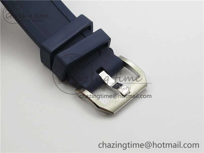 Efficient Aquatimer Chrono IW376711 SS BLS 1:1 Best Edition Blue Dial on Blue Rubber Strap A 7104