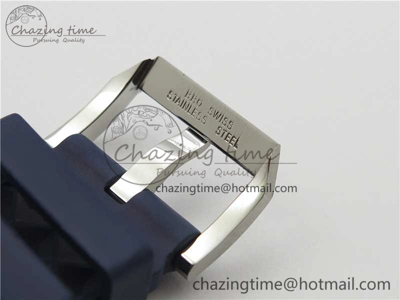 Efficient Aquatimer Chrono IW376711 SS BLS 1:1 Best Edition Blue Dial on Blue Rubber Strap A 7104