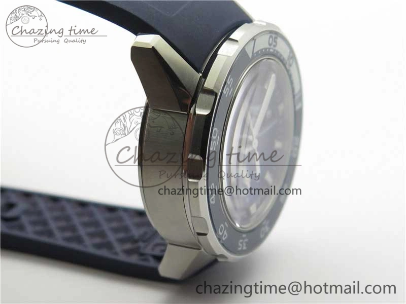 Efficient Aquatimer Chrono IW376711 SS BLS 1:1 Best Edition Blue Dial on Blue Rubber Strap A 7104