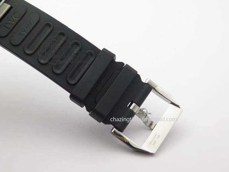 Compact Aquatimer Chrono IW376803 V6F 1:1 Best Edition Black Dial On Rubber Strap A 7280