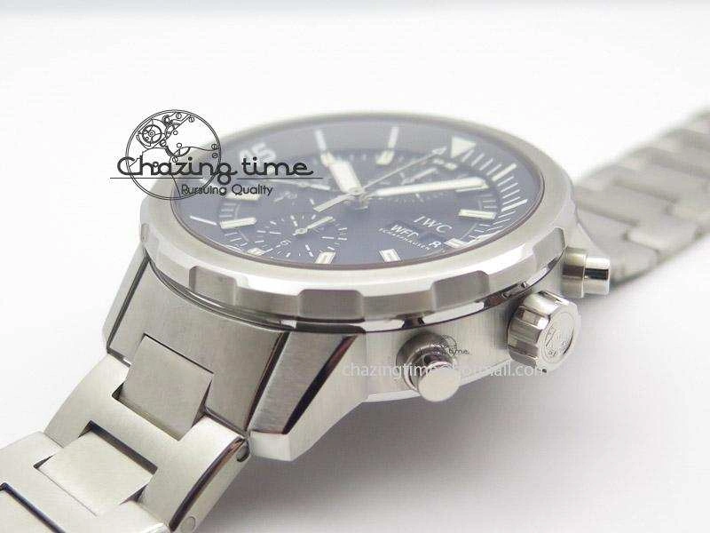 Aquatimer Chrono IW376803 V6F 1:1 Best Edition Black Dial On SS Bracelet A Attractive 7361