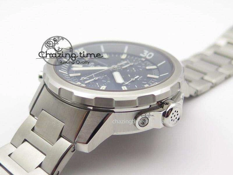 Aquatimer Chrono IW376803 V6F 1:1 Best Edition Black Dial On SS Bracelet A Attractive 7361