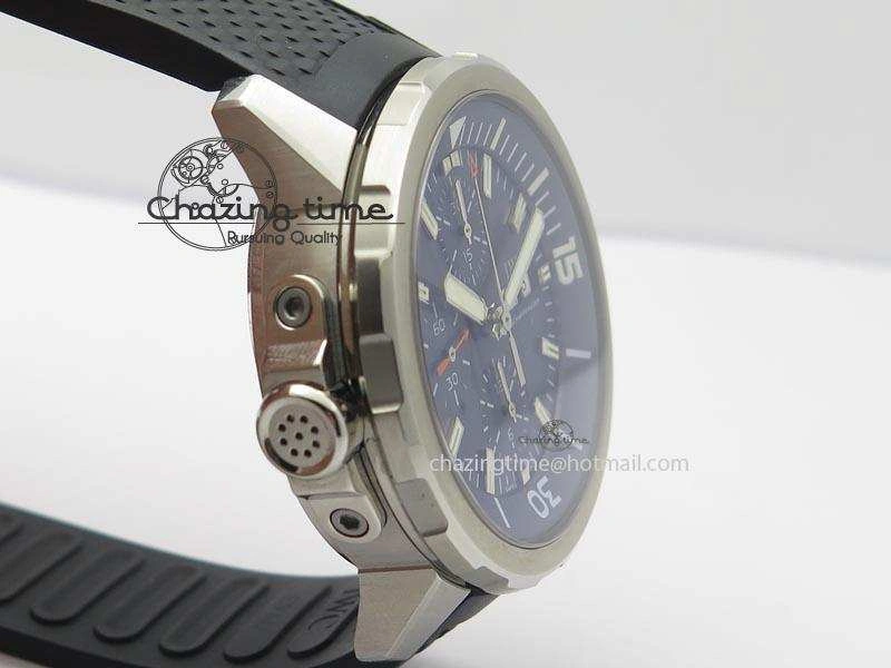 Aquatimer Chrono IW376803 V6F 1:1 Best Edition Blue Dial On Rubber Strap A TopPick 7282