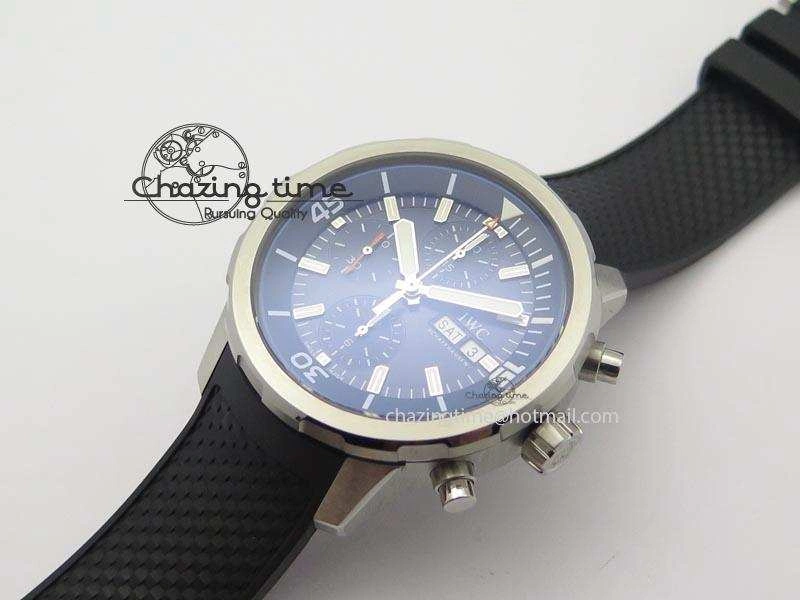 Aquatimer Chrono IW376803 V6F 1:1 Best Edition Blue Dial On Rubber Strap A TopPick 7282