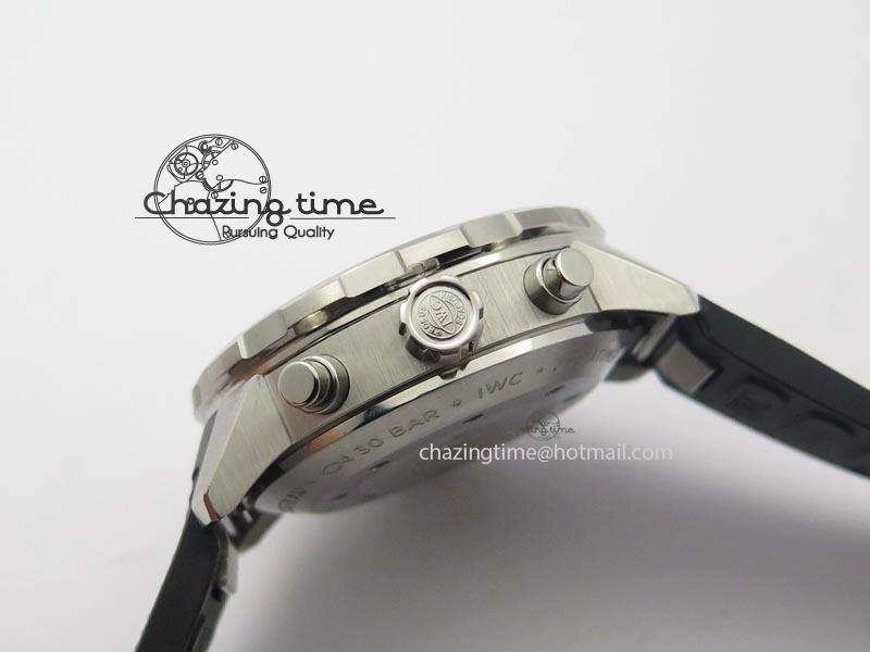 Aquatimer Chrono IW376803 V6F 1:1 Best Edition Blue Dial On Rubber Strap A TopPick 7282