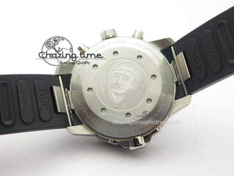 Aquatimer Chrono IW376803 V6F 1:1 Best Edition Blue Dial On Rubber Strap A TopPick 7282