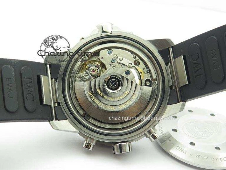 Aquatimer Chrono IW376803 V6F 1:1 Best Edition Blue Dial On Rubber Strap A TopPick 7282