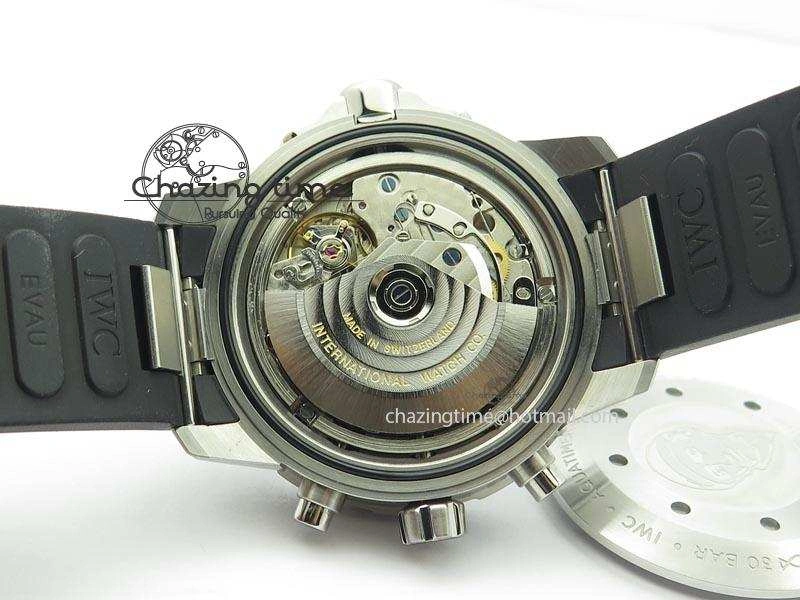 Aquatimer Chrono IW376803 V6F 1:1 Best Edition Blue Dial On Rubber Strap A TopPick 7282