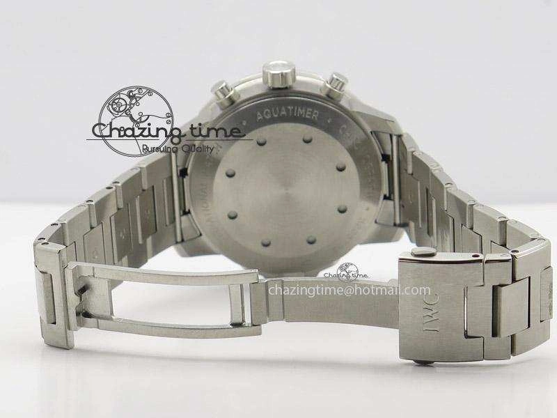 Packable Aquatimer Chrono IW376803 V6F 1:1 Best Edition Blue Dial On SS Bracelet A 7358