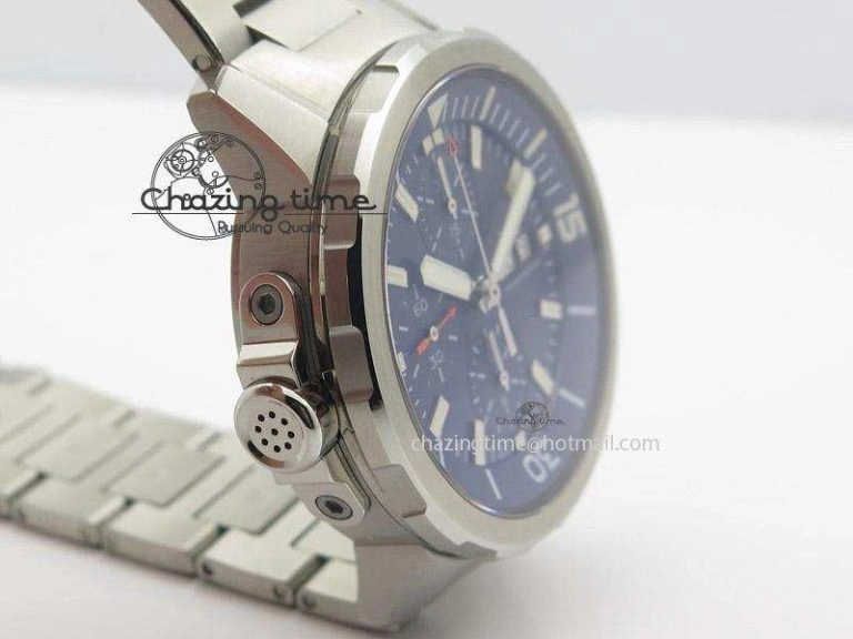 Packable Aquatimer Chrono IW376803 V6F 1:1 Best Edition Blue Dial On SS Bracelet A 7358