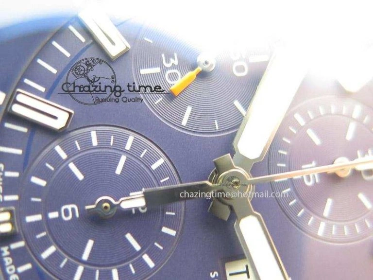 Packable Aquatimer Chrono IW376803 V6F 1:1 Best Edition Blue Dial On SS Bracelet A 7358