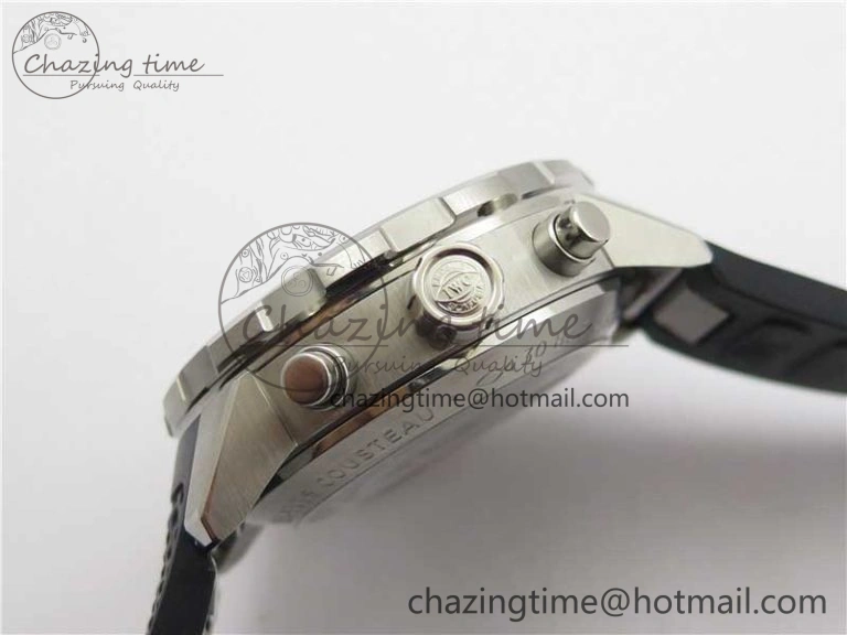 Minimalist Aquatimer Chrono IW376803 V6F 1:1 Best Edition Blue Dial on Ruber Strap A 7083
