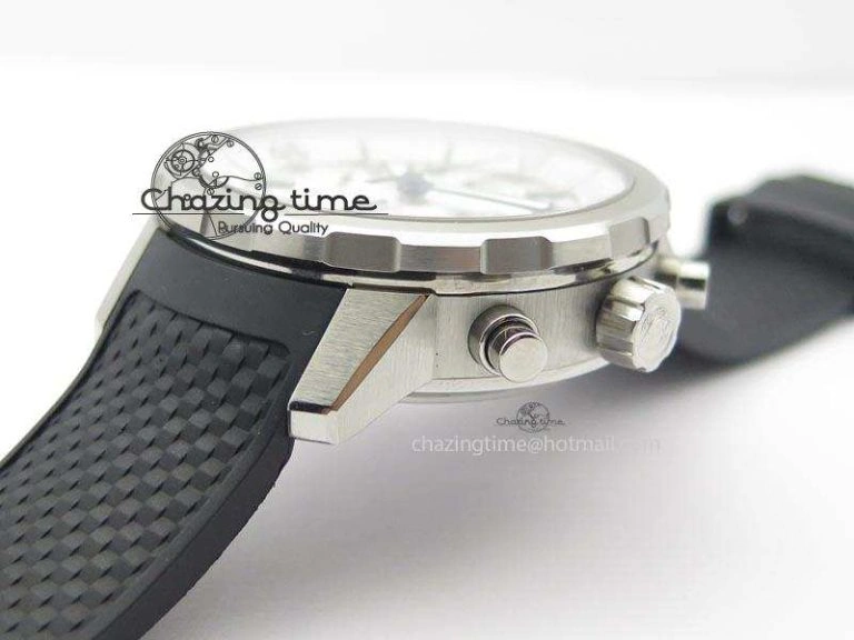 Minimalist Aquatimer Chrono IW376803 V6F 1:1 Best Edition White Dial On Rubber Strap A 7281