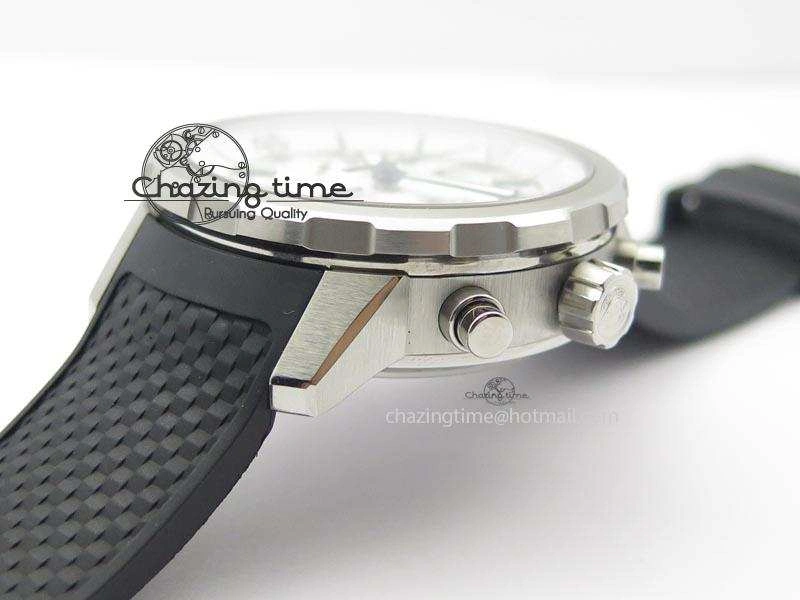 Minimalist Aquatimer Chrono IW376803 V6F 1:1 Best Edition White Dial On Rubber Strap A 7281