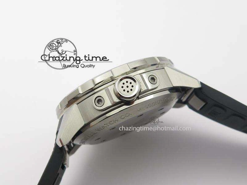 Minimalist Aquatimer Chrono IW376803 V6F 1:1 Best Edition White Dial On Rubber Strap A 7281