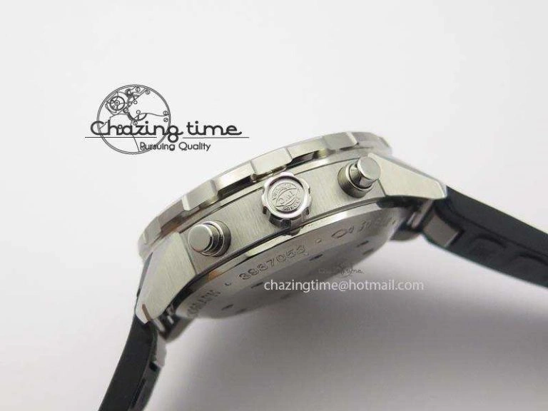 Minimalist Aquatimer Chrono IW376803 V6F 1:1 Best Edition White Dial On Rubber Strap A 7281