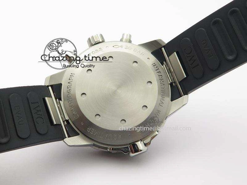 Minimalist Aquatimer Chrono IW376803 V6F 1:1 Best Edition White Dial On Rubber Strap A 7281