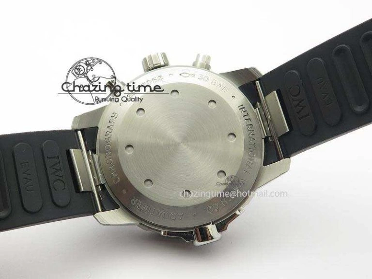 Minimalist Aquatimer Chrono IW376803 V6F 1:1 Best Edition White Dial On Rubber Strap A 7281