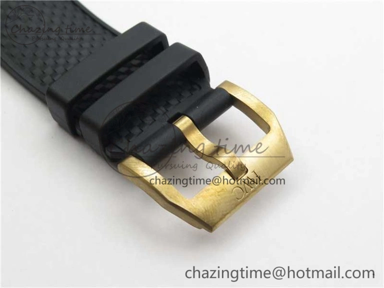 Elegant Aquatimer Chrono IW379503 Bronzo Case V6F 1:1 Best Edition Black Dial on Rubber Strap A 7103