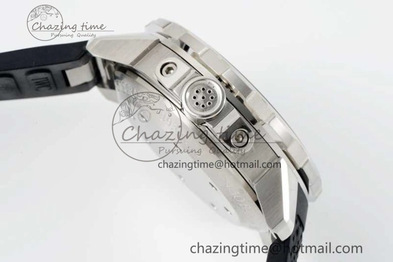 Aquatimer Chrono SS RSF 1:1 Best Edition Black Dial on Black Rubber Strap A Functional 7073