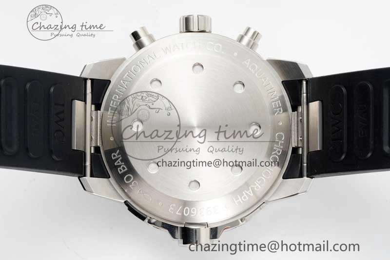 Aquatimer Chrono SS RSF 1:1 Best Edition Black Dial on Black Rubber Strap A Functional 7073