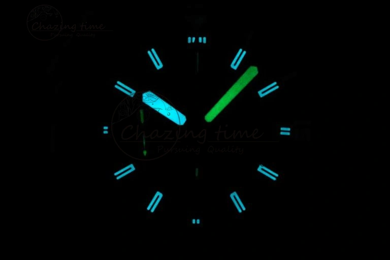 DailyWear Aquatimer Chrono SS RSF 1:1 Best Edition Blue Dial on Black Rubber Strap A 7075