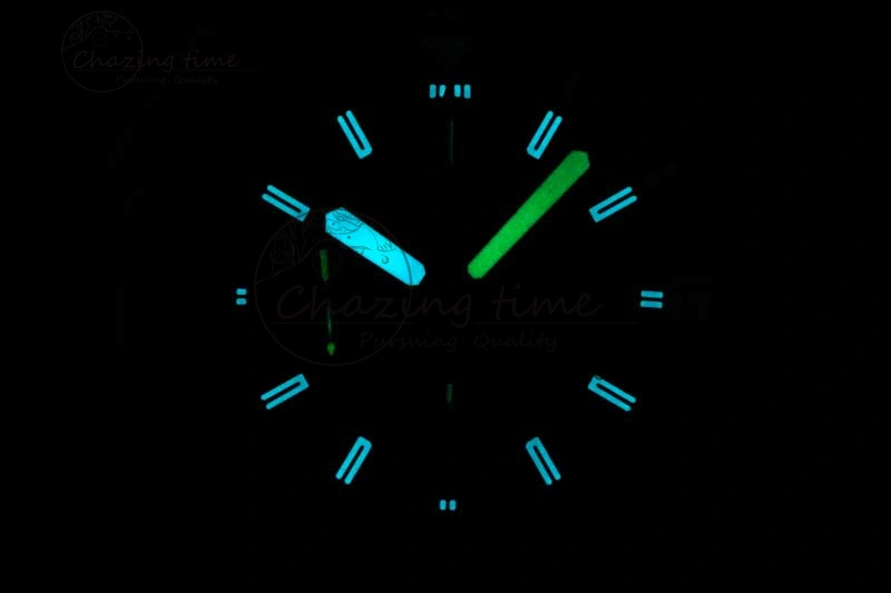 DailyWear Aquatimer Chrono SS RSF 1:1 Best Edition Blue Dial on Black Rubber Strap A 7075