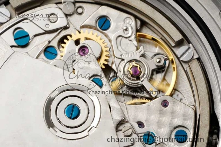 DailyWear Aquatimer Chrono SS RSF 1:1 Best Edition Blue Dial on Black Rubber Strap A 7075