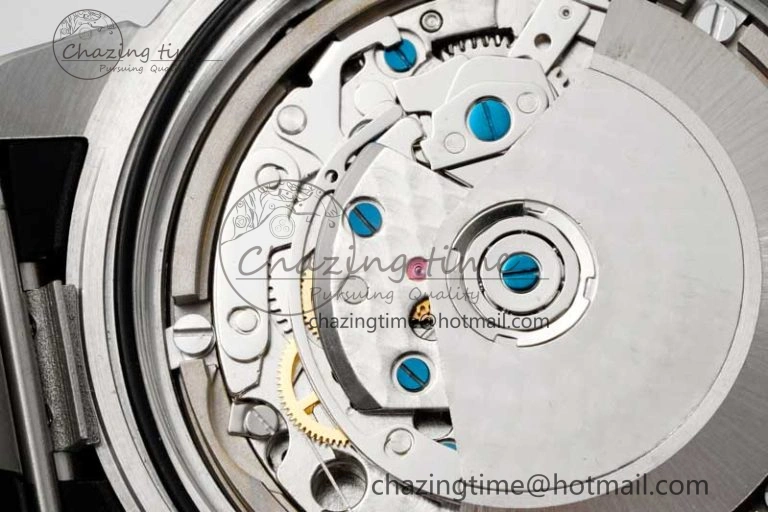 DailyWear Aquatimer Chrono SS RSF 1:1 Best Edition Blue Dial on Black Rubber Strap A 7075