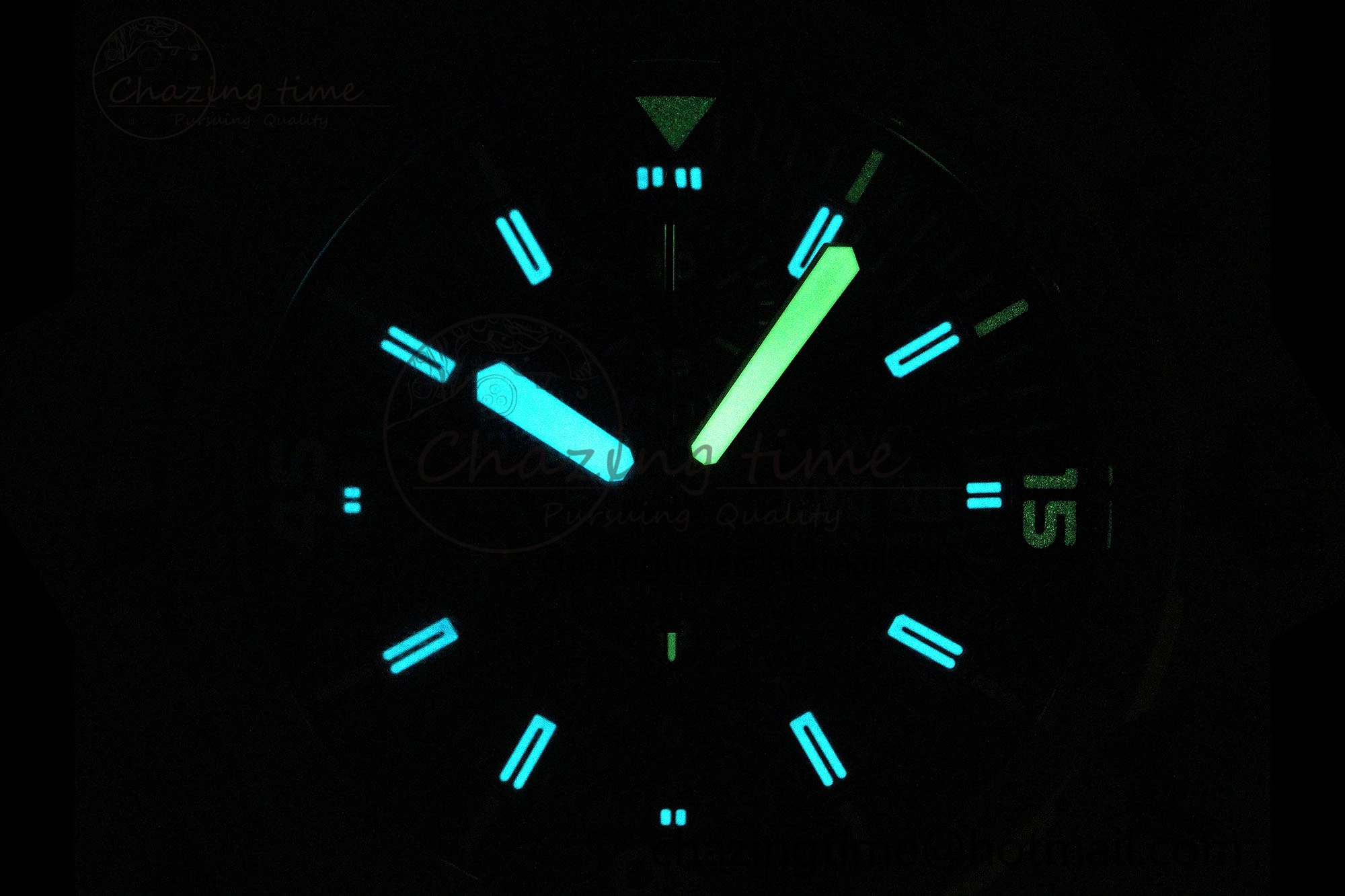 Aquatimer Chrono SS RSF 1:1 Best Edition Blue Dial on Blue Rubber Strap A Popular 7056
