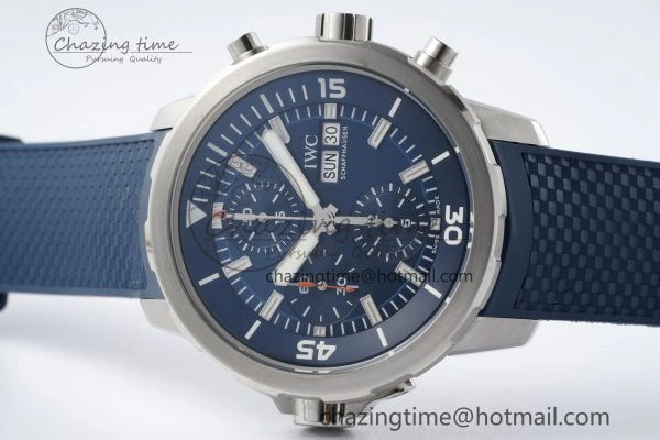Aquatimer Chrono SS RSF 1:1 Best Edition Blue Dial on Blue Rubber Strap A Popular 7056