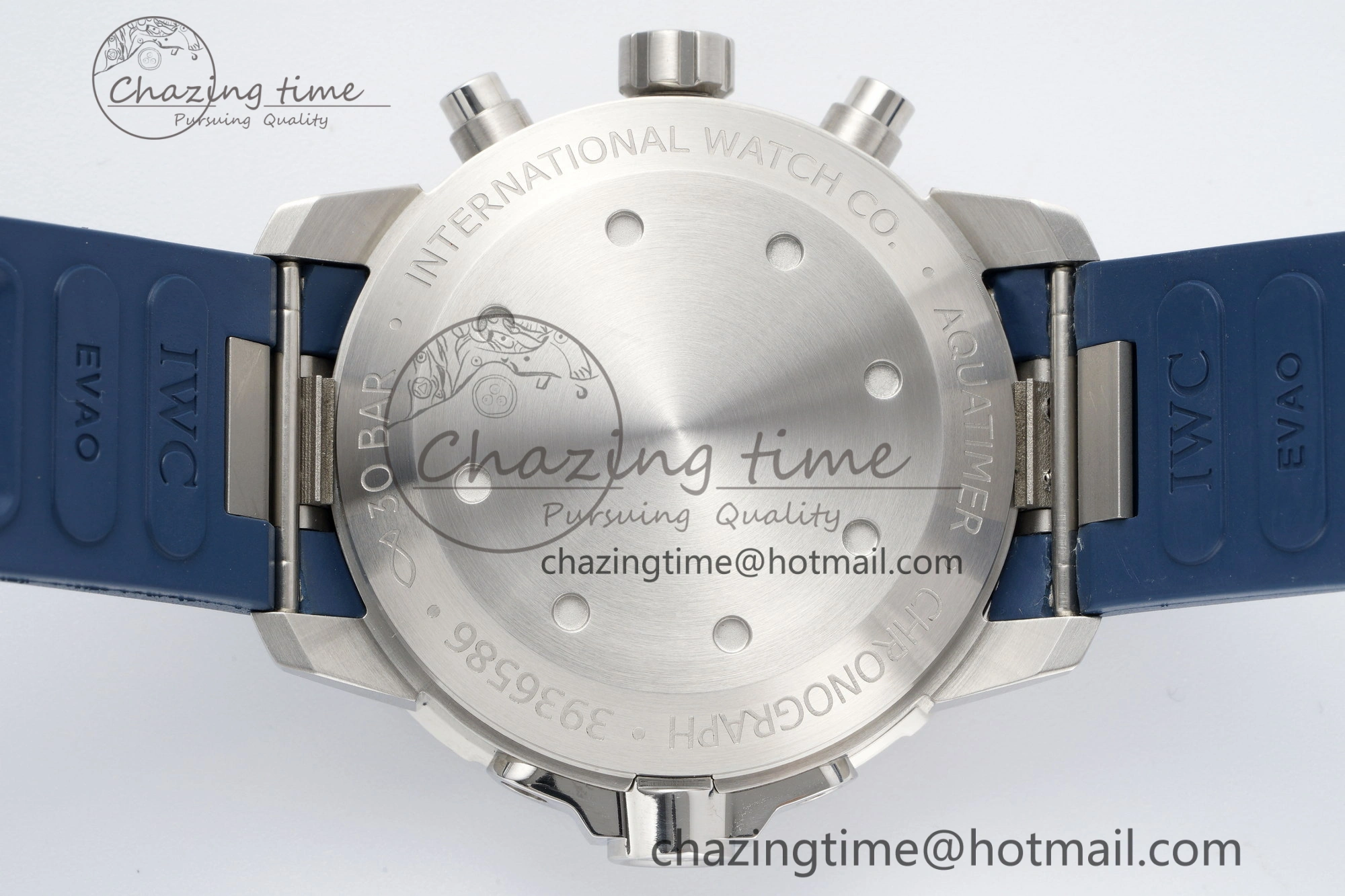Aquatimer Chrono SS RSF 1:1 Best Edition Blue Dial on Blue Rubber Strap A Popular 7056