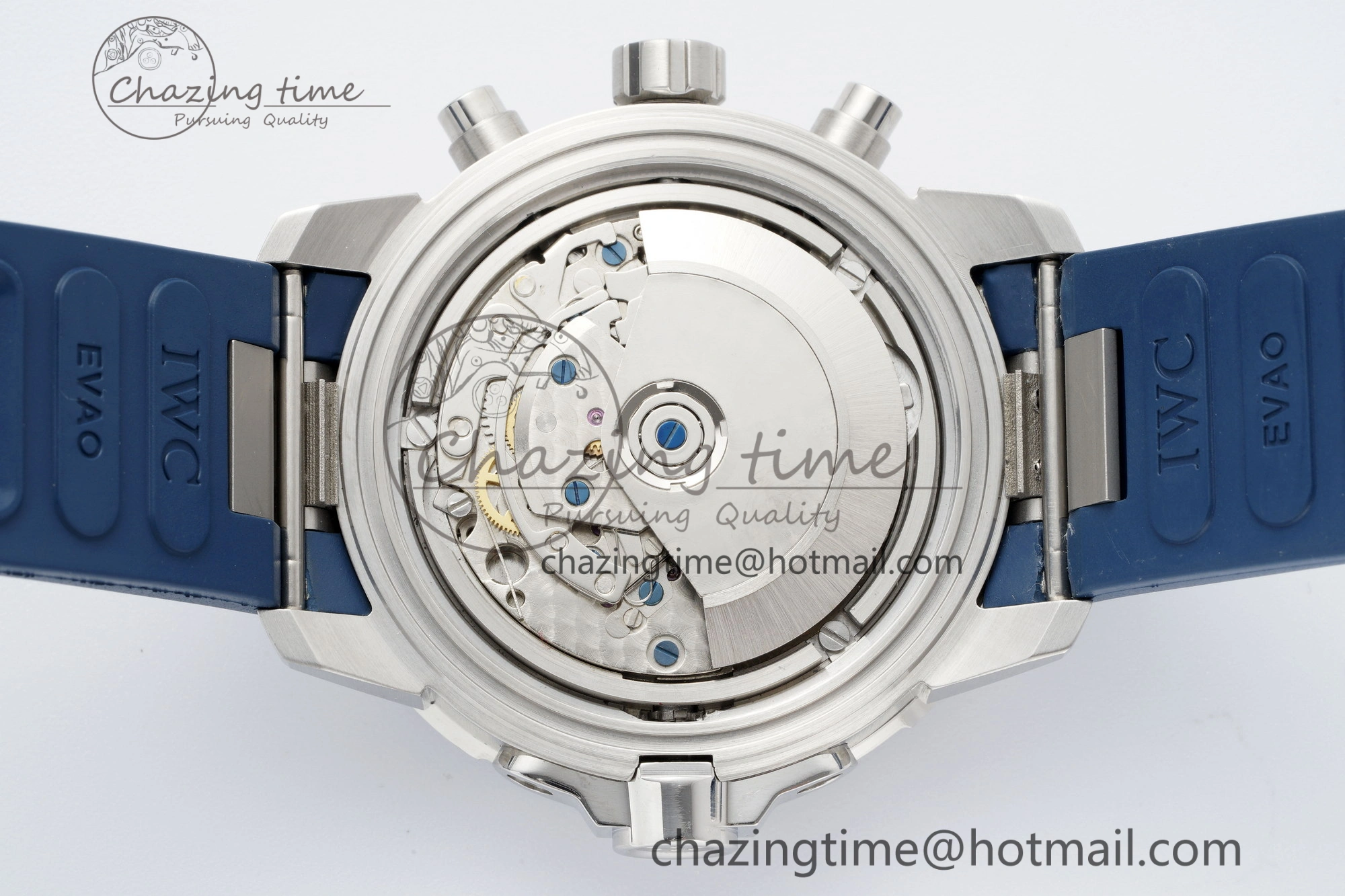 Aquatimer Chrono SS RSF 1:1 Best Edition Blue Dial on Blue Rubber Strap A Popular 7056