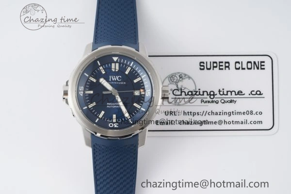 Aquatimer Chrono SS RSF 1:1 Best Edition Blue Dial on Blue Rubber Strap A Popular 7056