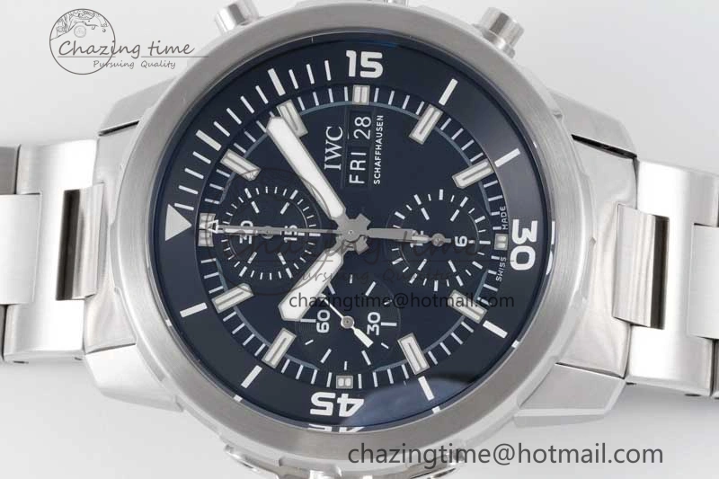 Aquatimer Chrono SS V6SF 1:1 Best Edition Black Dial on SS Bracelet A Thermal 7033