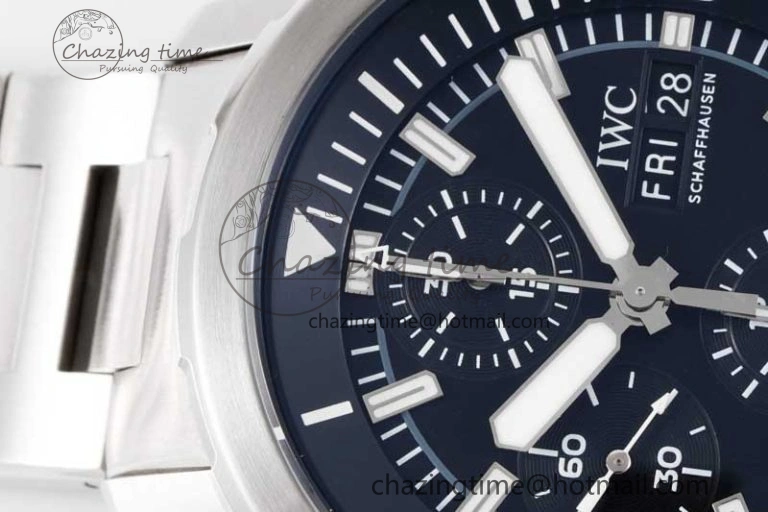 Aquatimer Chrono SS V6SF 1:1 Best Edition Black Dial on SS Bracelet A Thermal 7033