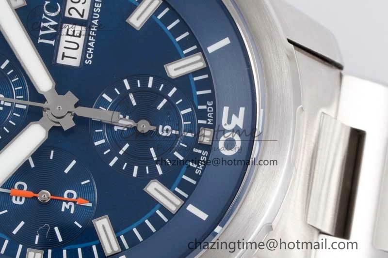 Aquatimer Chrono SS V6SF 1:1 Best Edition Blue Dial on SS Bracelet A ModernLook 7032