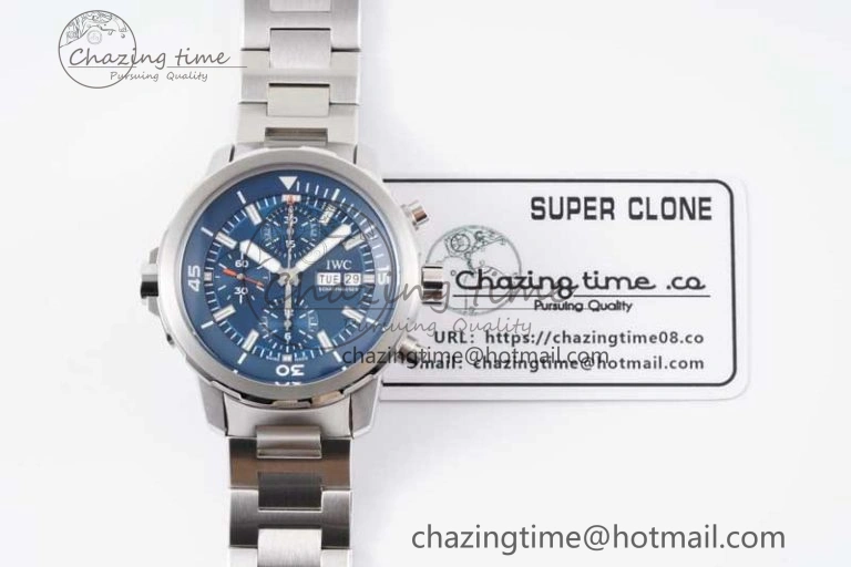 Aquatimer Chrono SS V6SF 1:1 Best Edition Blue Dial on SS Bracelet A ModernLook 7032