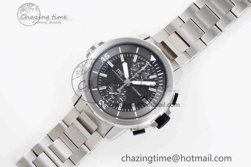 Original Aquatimer Chrono SS V6SF 1:1 Best Edition Gray Dial on SS Bracelet A 7035