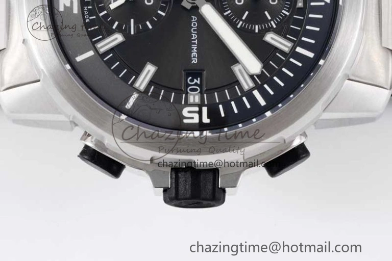 Original Aquatimer Chrono SS V6SF 1:1 Best Edition Gray Dial on SS Bracelet A 7035