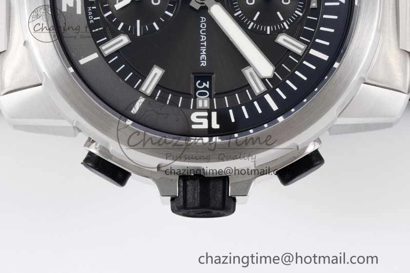 Original Aquatimer Chrono SS V6SF 1:1 Best Edition Gray Dial on SS Bracelet A 7035