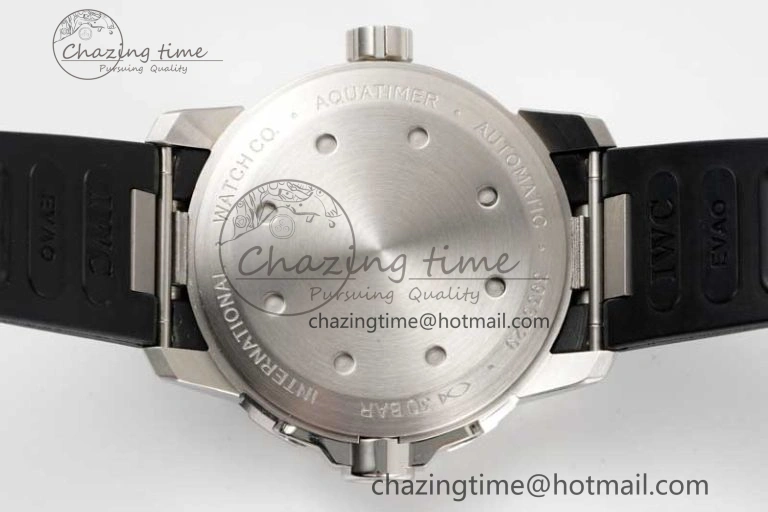 Aquatimer SS IW3290 RSF 1:1 Best Edition Black Dial on Black Rubber Strap A FashionForward 7076