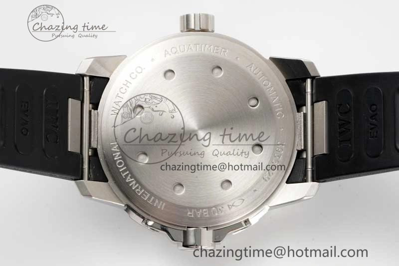 Aquatimer SS IW3290 RSF 1:1 Best Edition Black Dial on Black Rubber Strap A FashionForward 7076