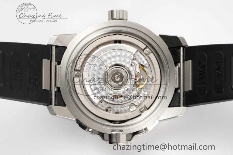 Aquatimer SS IW3290 RSF 1:1 Best Edition Black Dial on Black Rubber Strap A FashionForward 7076