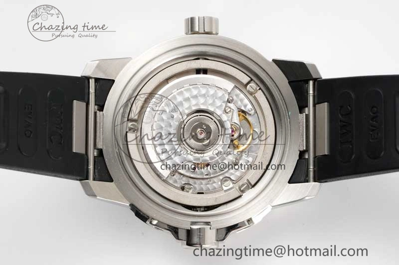 Aquatimer SS IW3290 RSF 1:1 Best Edition Black Dial on Black Rubber Strap A FashionForward 7076