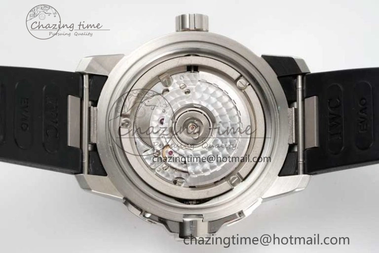Aquatimer SS IW3290 RSF 1:1 Best Edition Black Dial on Black Rubber Strap A FashionForward 7076